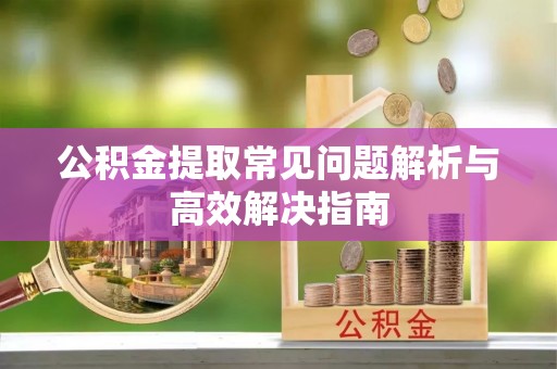 桦南公积金提取常见问题解析与高效解决指南