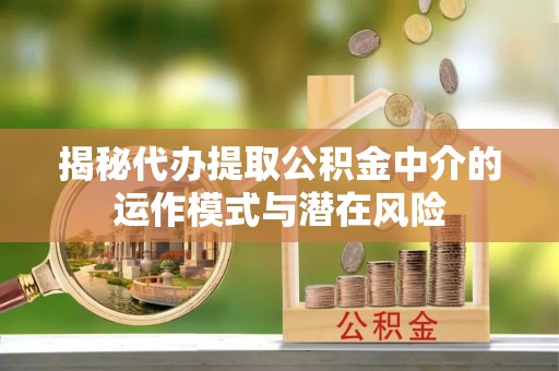 桦南揭秘代办提取公积金中介的运作模式与潜在风险